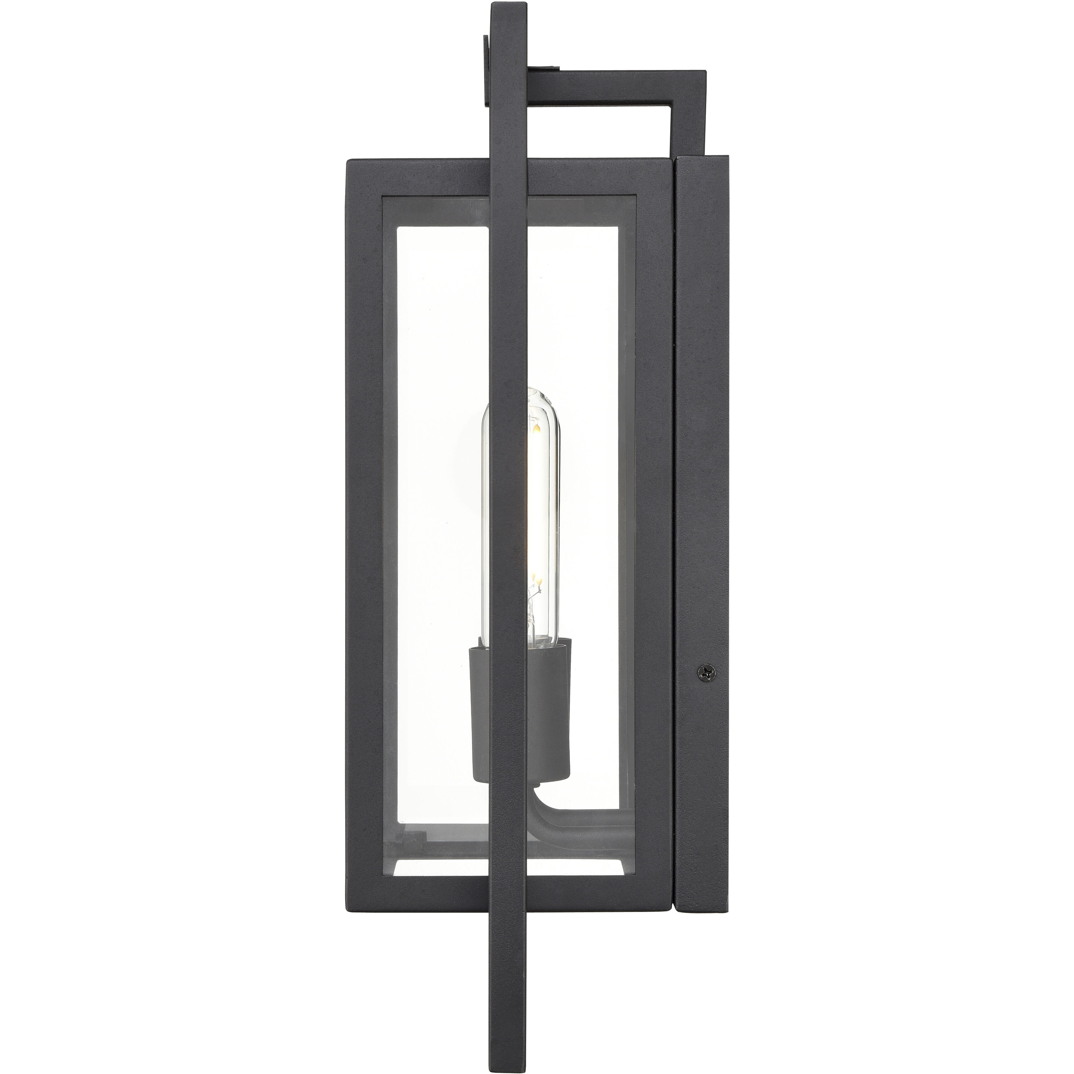 Agatha 2 Light 15.6 inch Textured Black Outdoor Wall Sconce